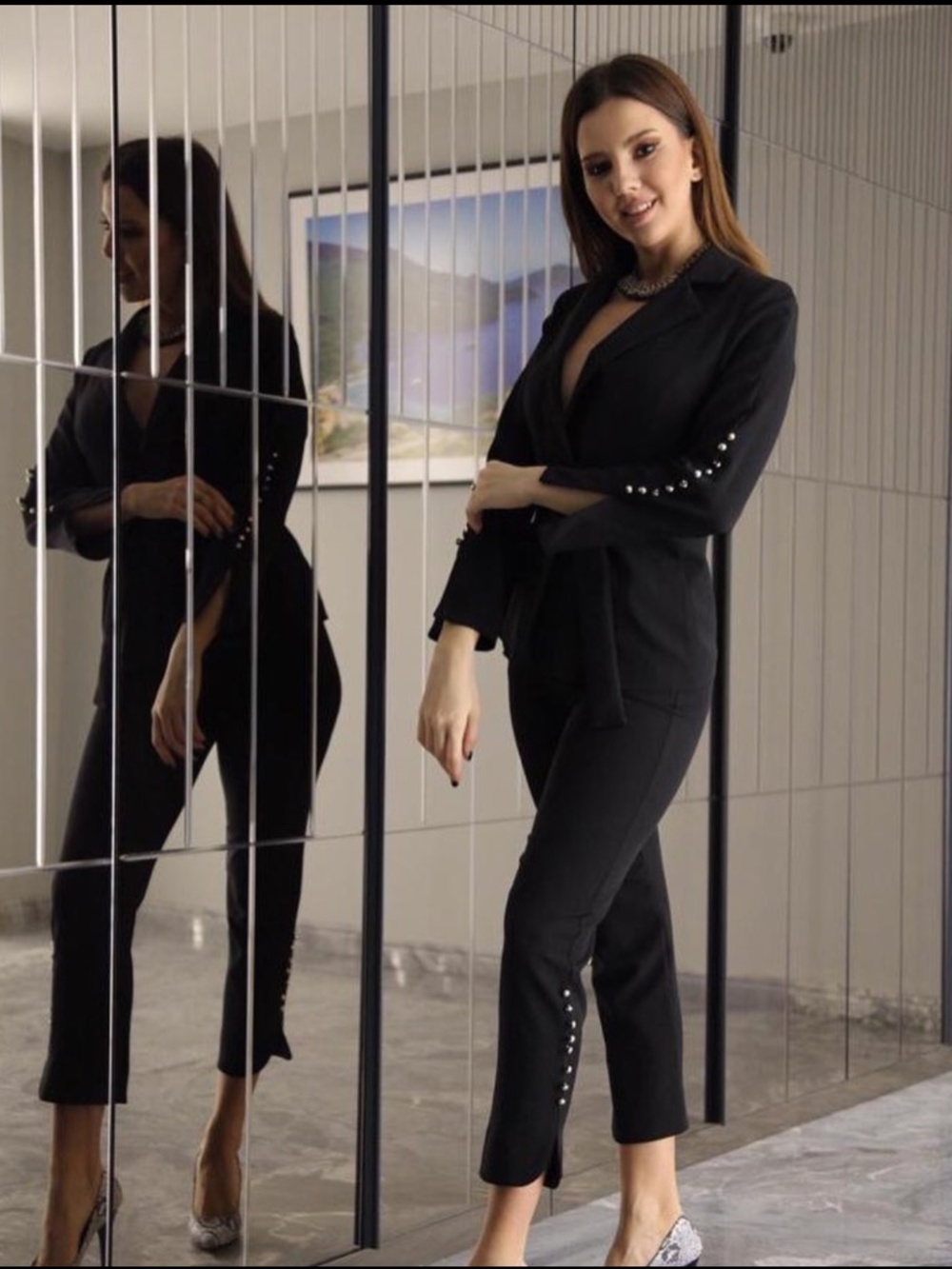 Turkish Atelier Black suit - Dress Pants and Blazer - Picture 1 of 4